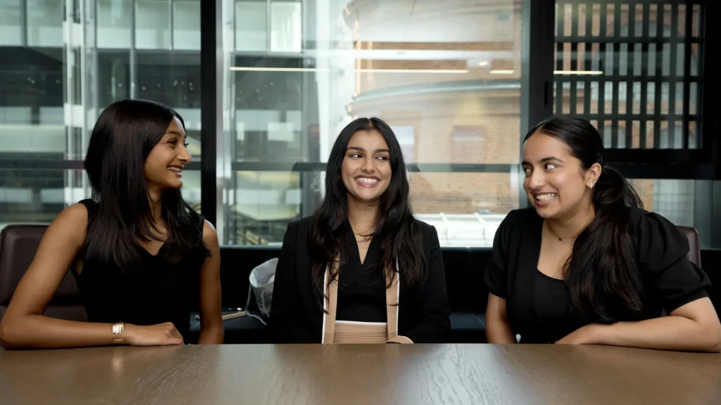 3 GAIN students smiling at awards event